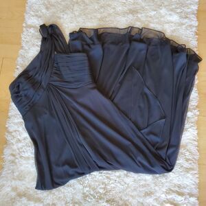 ALEX EVENINGS Women's Maxi Dress Black Size 8P Y2K  Prom